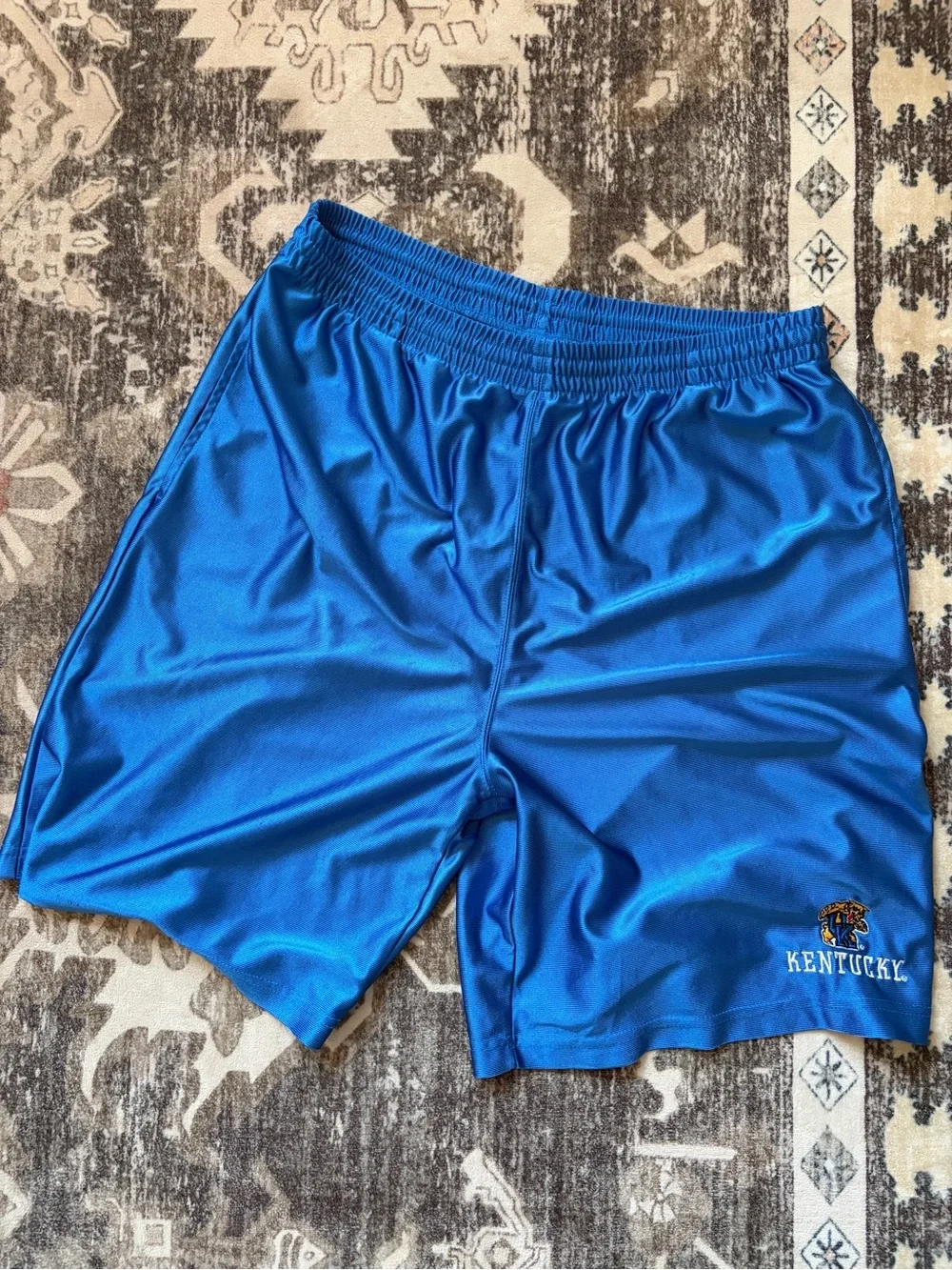 University of Kentucky Red Oak College Sports Blue Athletic Men's Shorts Size L